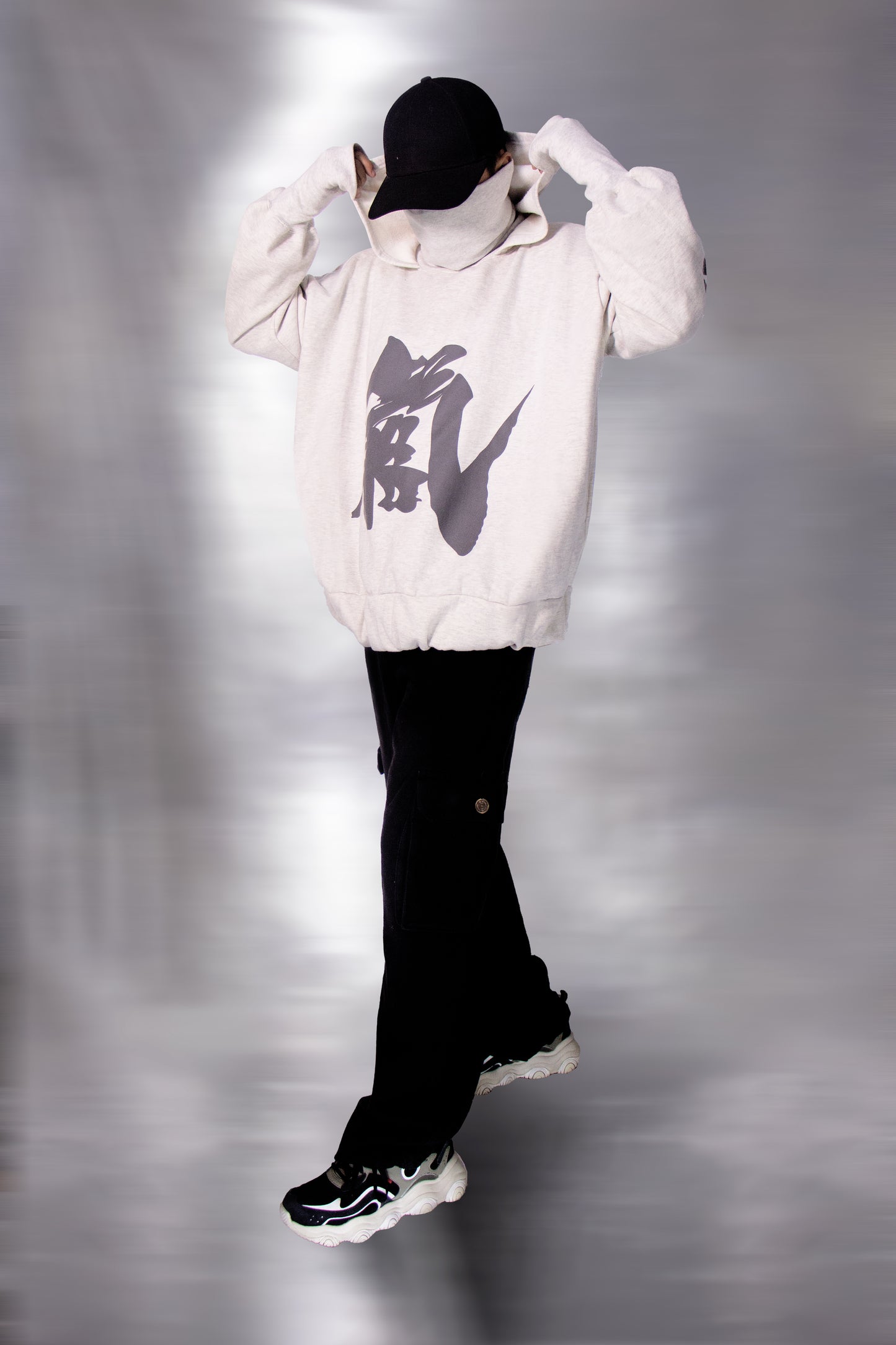 Hoodie Unisex Yinyang Melange