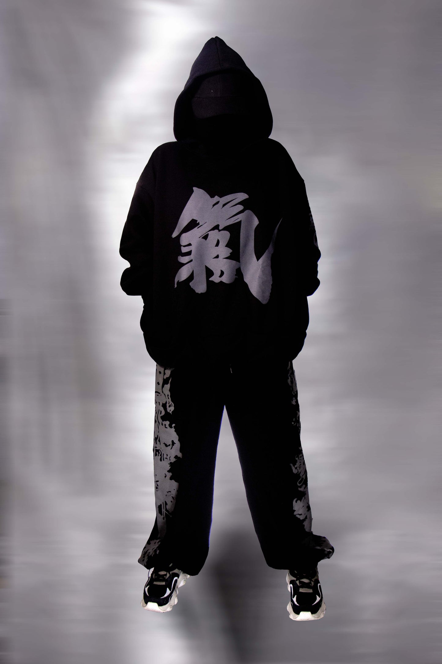 Hoodie Unisex Ying Yang Negro