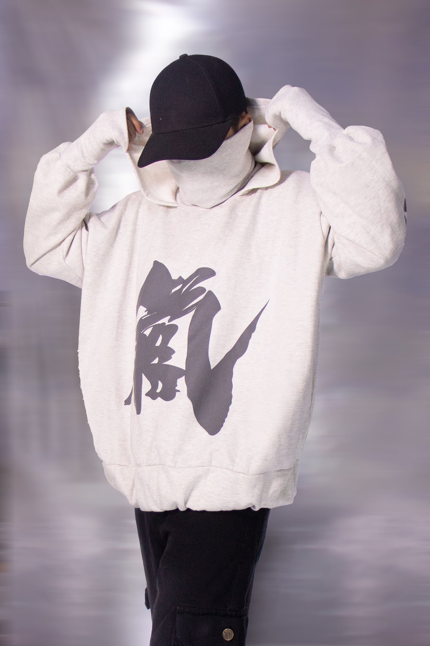 Hoodie Unisex Yinyang Melange