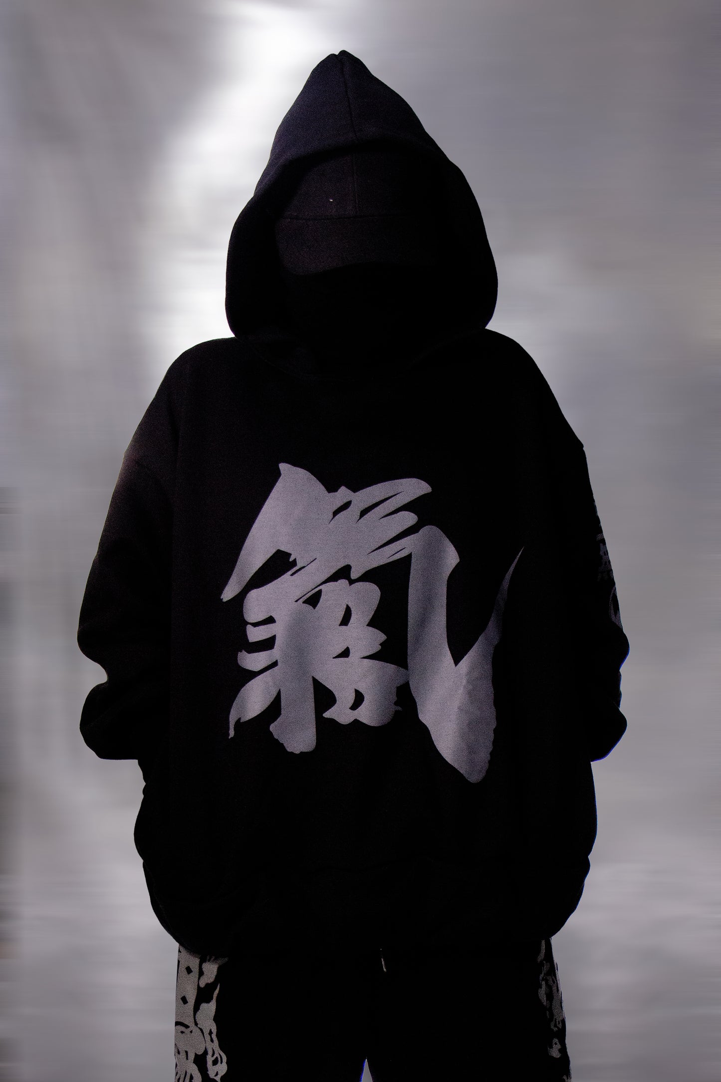 Hoodie Unisex Ying Yang Negro