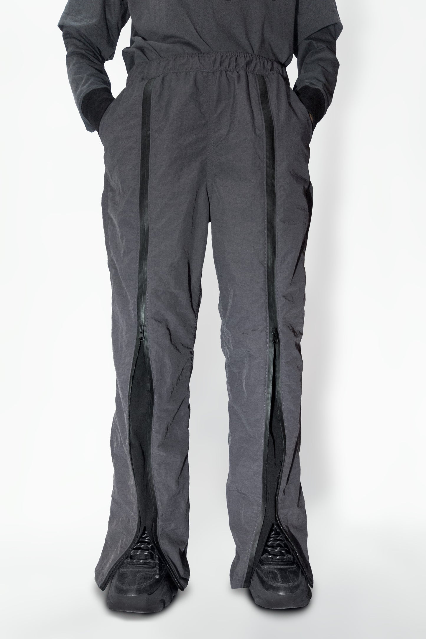 Pantalón Unisex con cierres "Nova-Ryo" Plomo