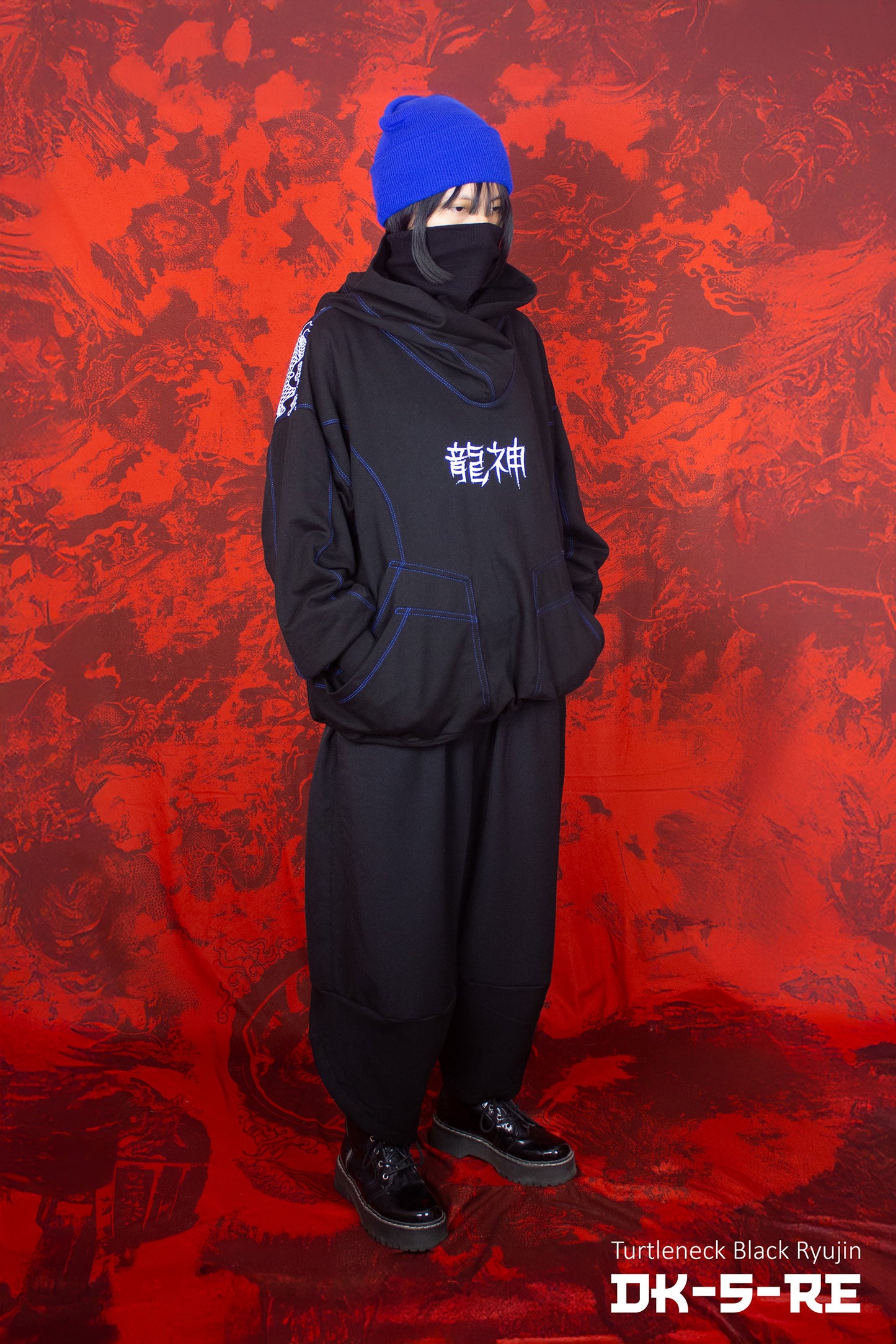 Hoodie turtleneck unisex "Ryujin ver Black" EDICION LIMITADA