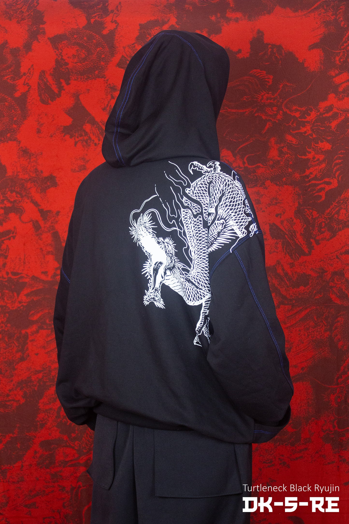 Hoodie turtleneck unisex "Ryujin ver Black" EDICION LIMITADA