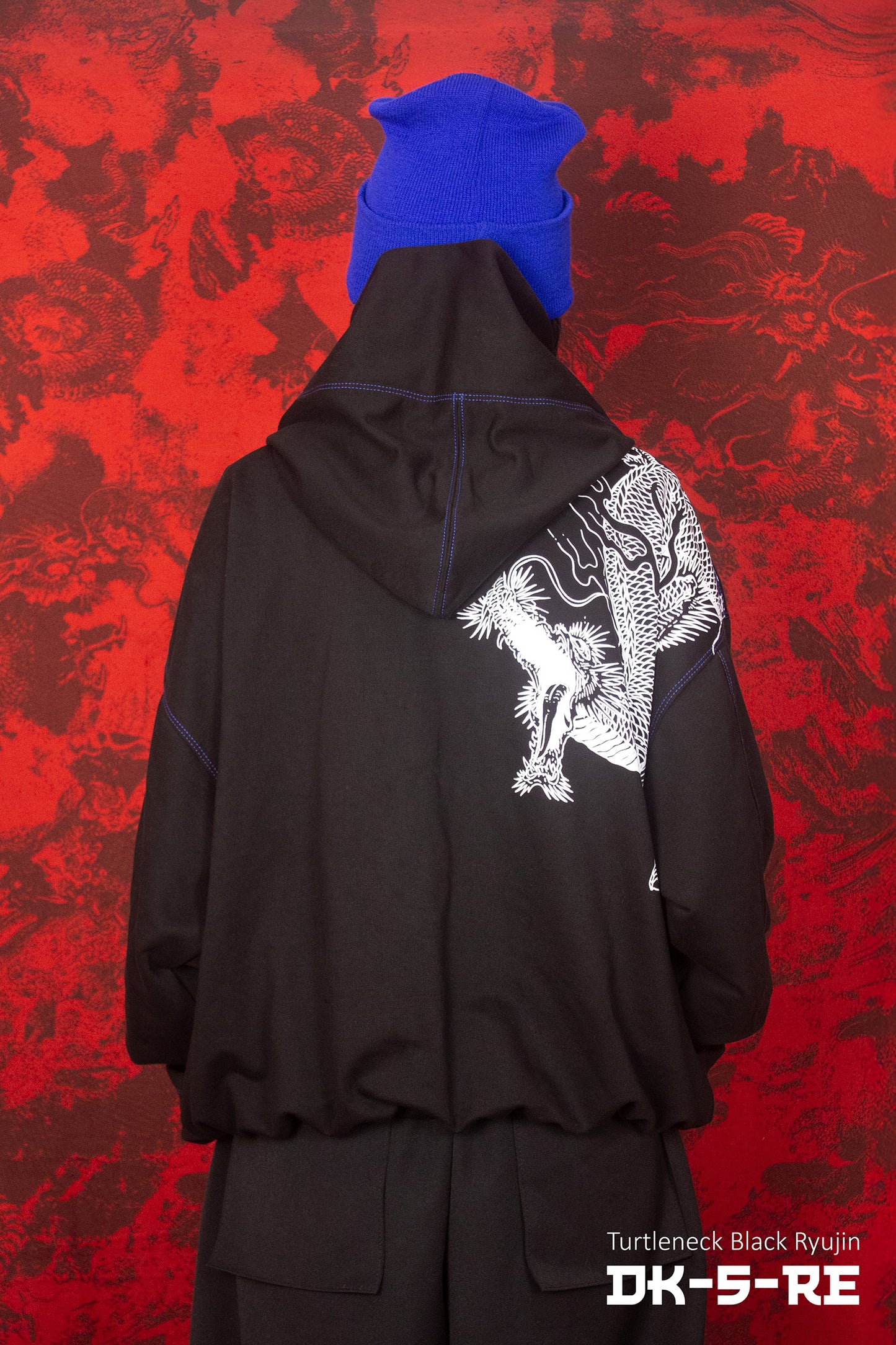 Hoodie turtleneck unisex "Ryujin ver Black" EDICION LIMITADA