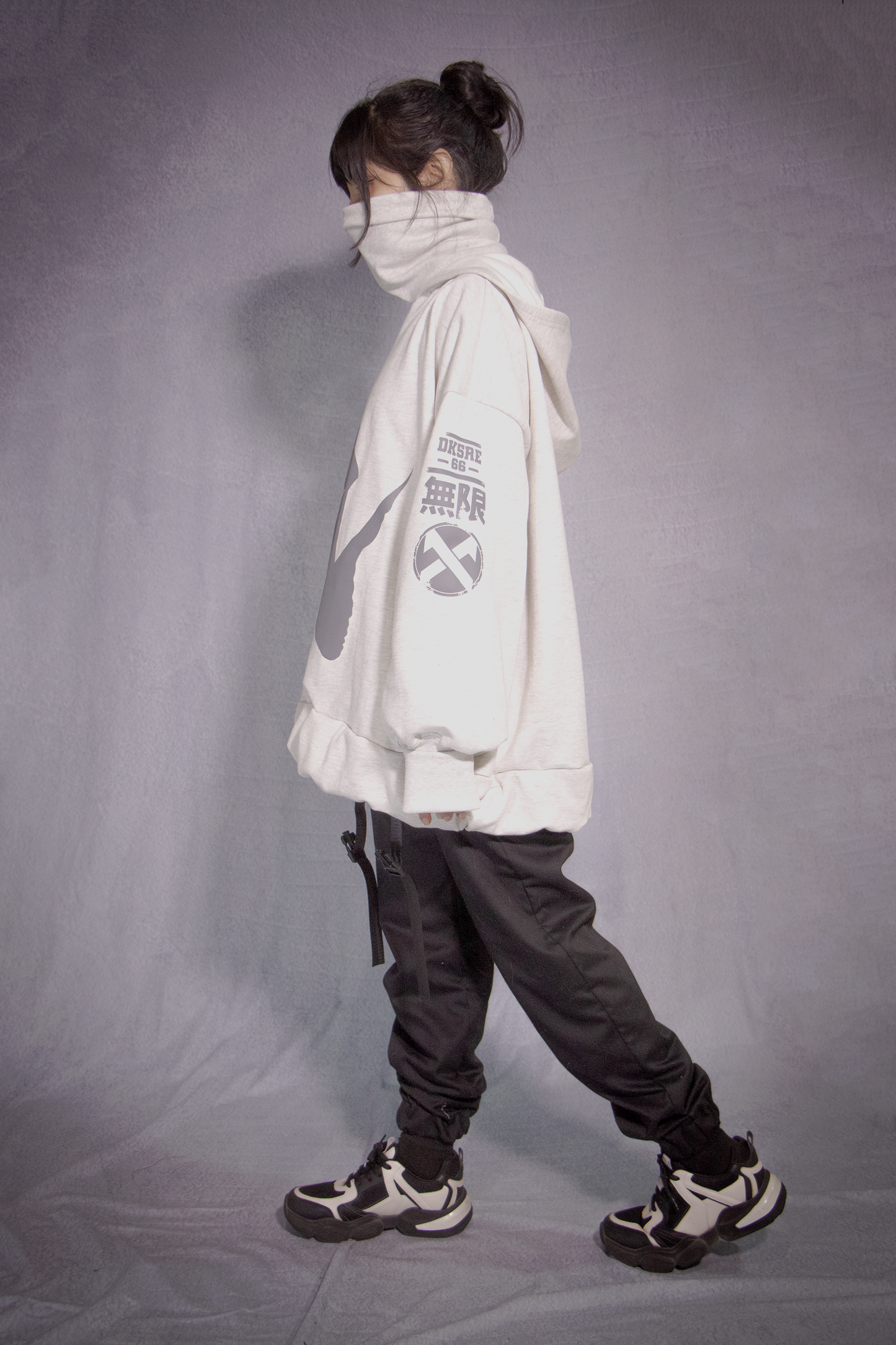 Hoodie Unisex Yinyang Melange