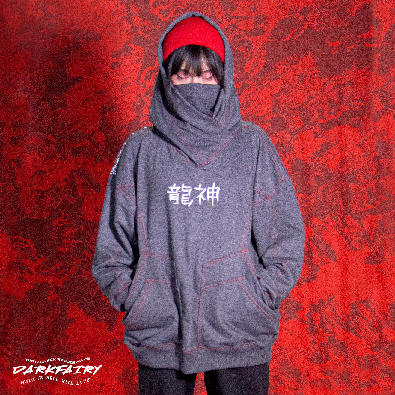 Hoodie Turtleneck unisex " Ryujin"