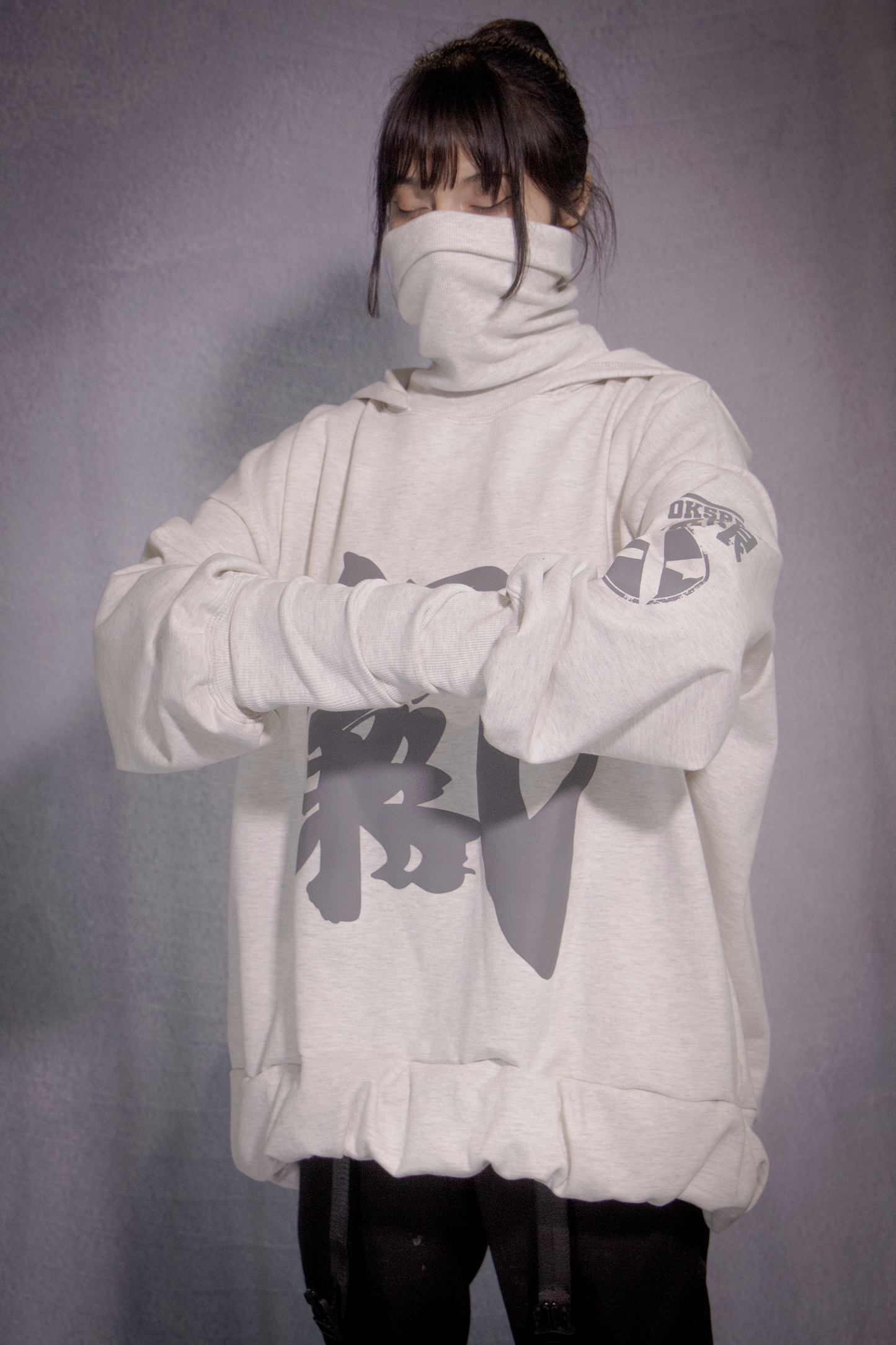 Hoodie Unisex Yinyang Melange