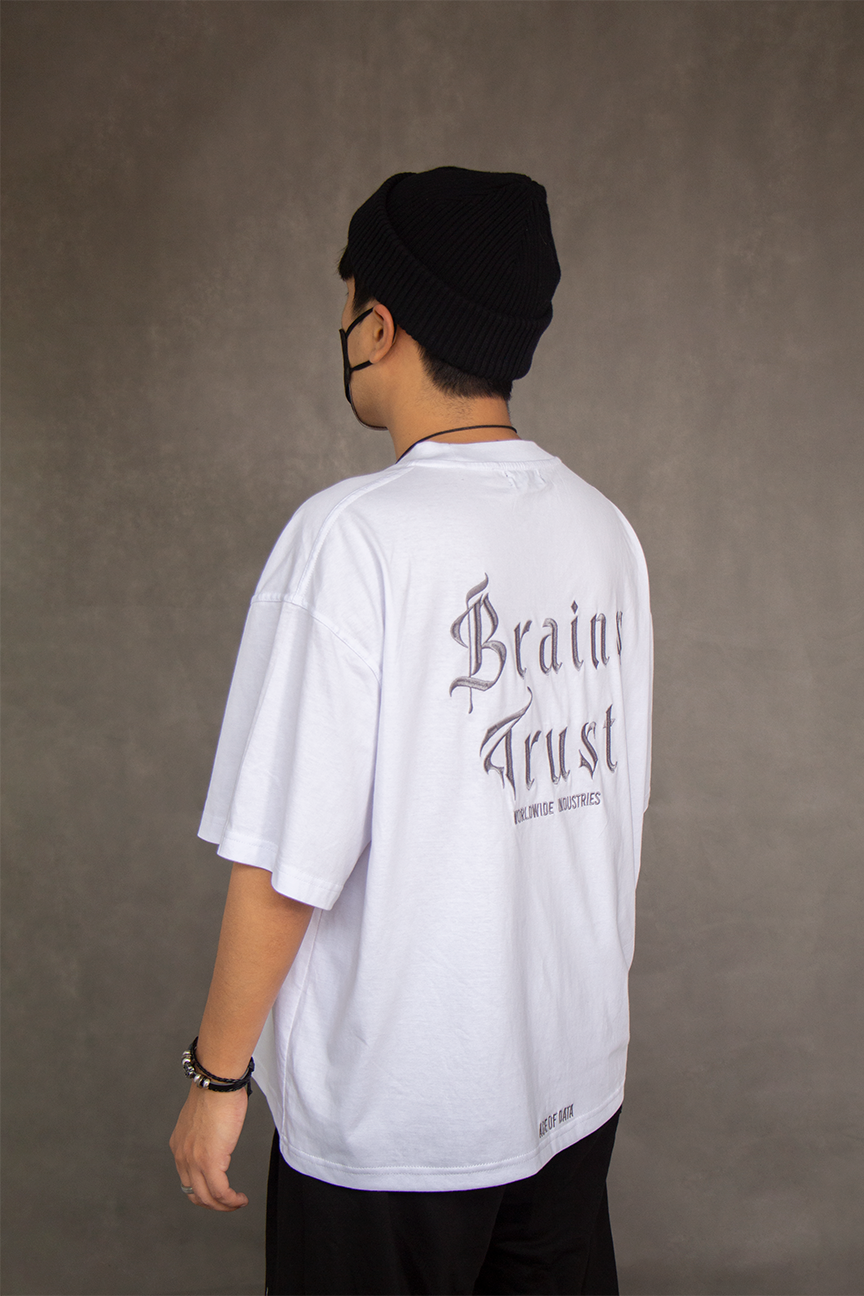 Polo Boxy Oversize "Brains Trust" Blanco