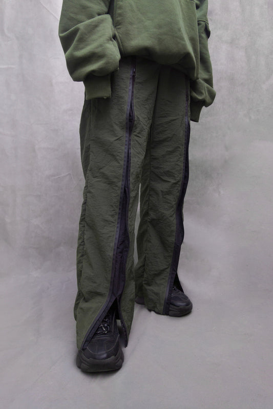 Pantalón con cierres  "Nova-Ryo" Verde militar