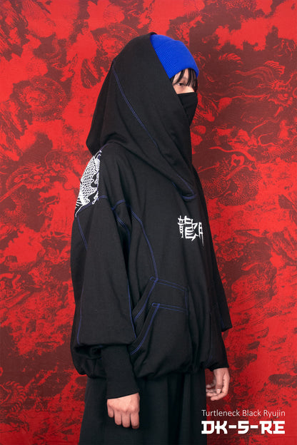 Hoodie turtleneck unisex "Ryujin ver Black" EDICION LIMITADA