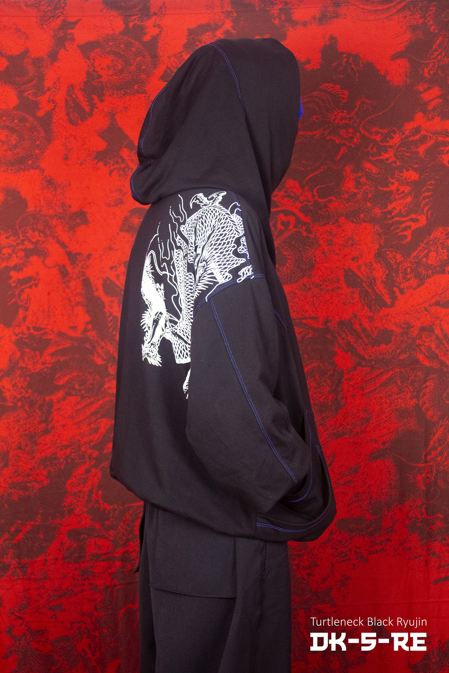 Hoodie turtleneck unisex "Ryujin ver Black" EDICION LIMITADA