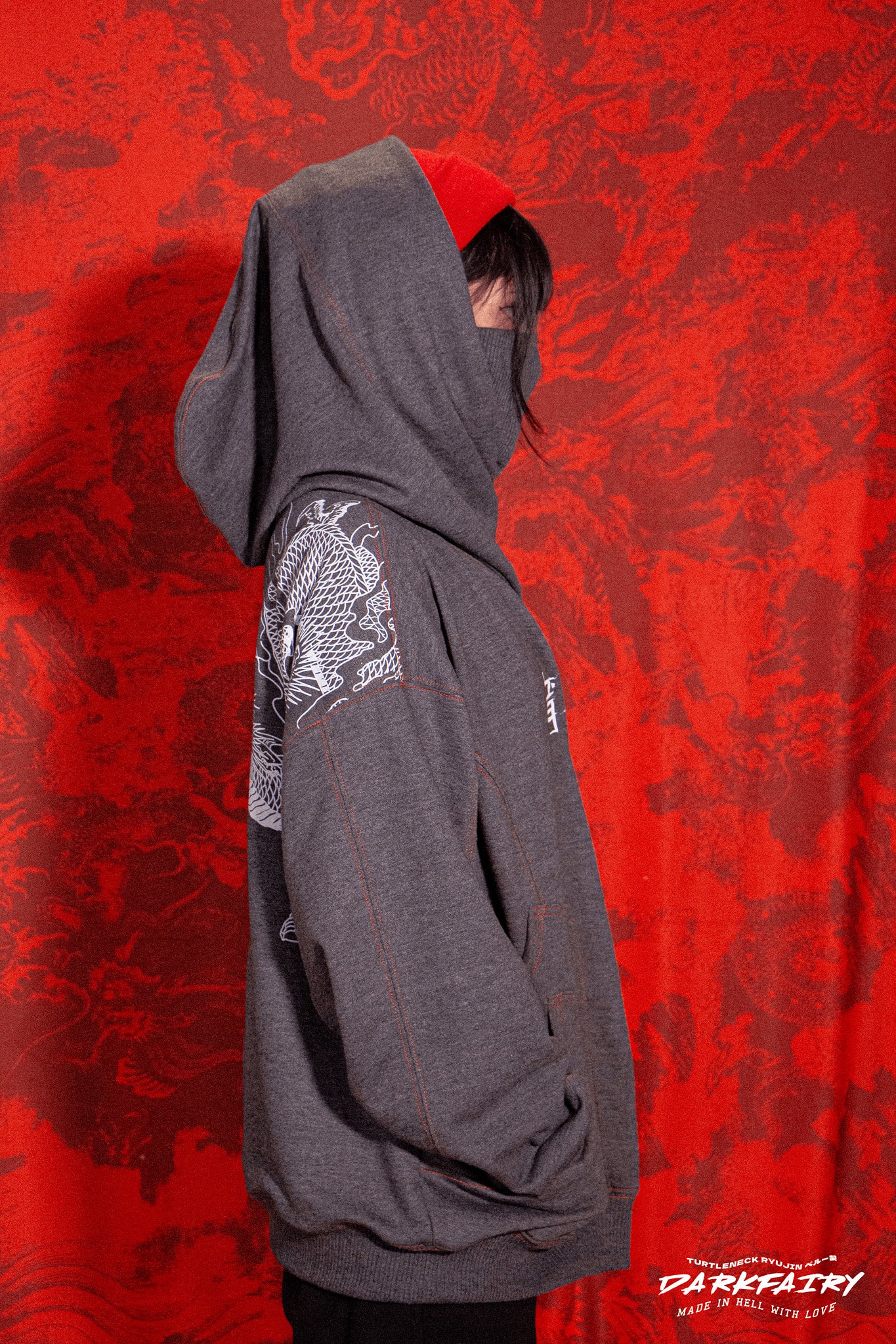 Hoodie Turtleneck  unisex " Ryujin"